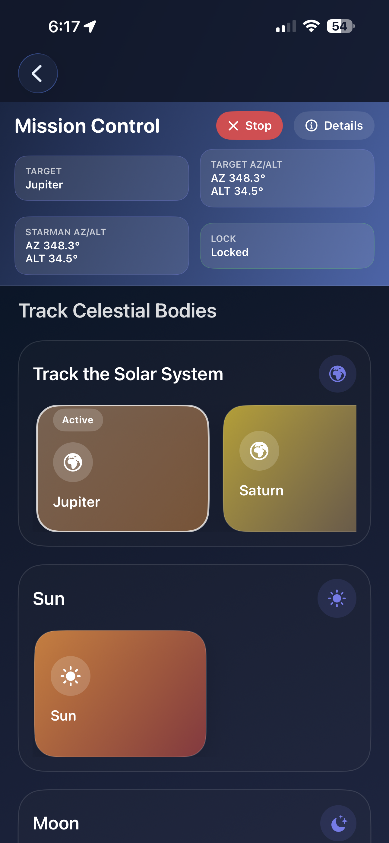 Tracking Jupiter